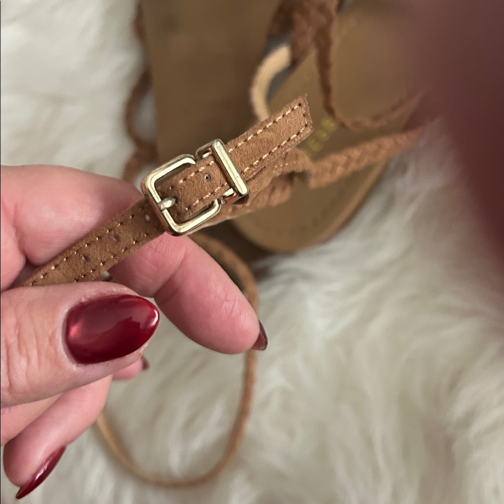 Express Tan Braided Sandals - Picture 2 of 6